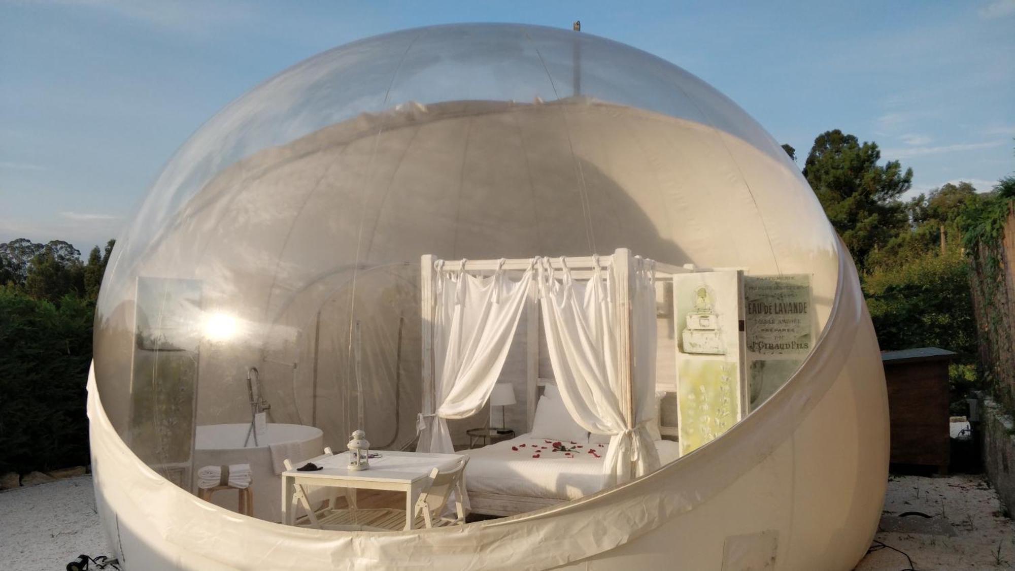 Hotel Burbujas Astronomicas Albarari Sanxenxo Exterior foto